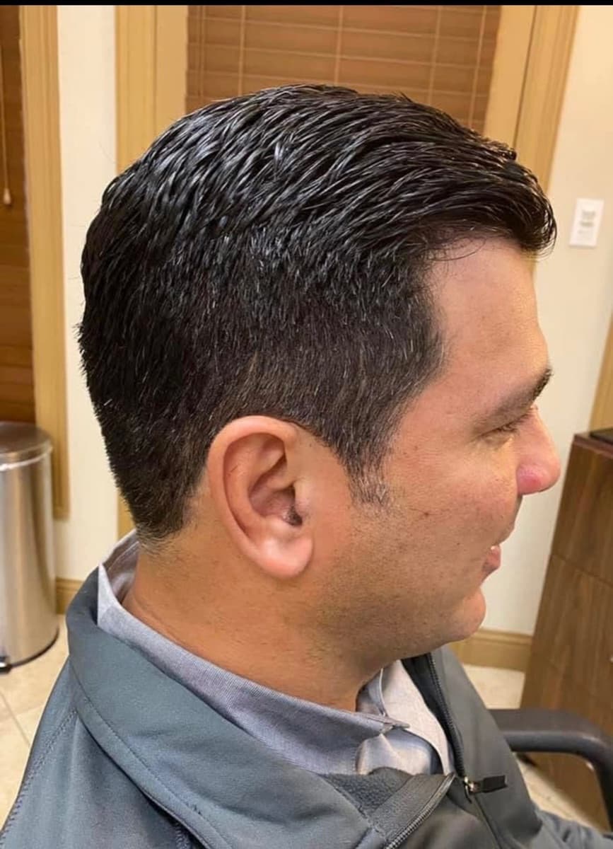 Client haircut result